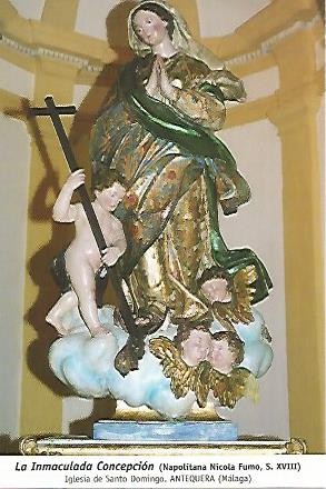 POSTAL 54424: La Immaculada Concepcion de Nicola Fumo siglo XVIII. Antequera Malaga