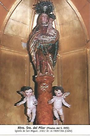 POSTAL 54444: Virgen del Pilar. Jerez de la Frontera Cadiz