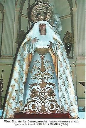 POSTAL 54448: Nuestra Señora de los Desamparados. Jerez de la Frontera Cadiz