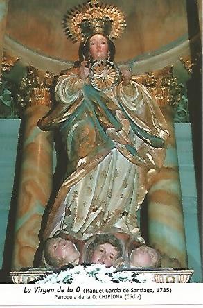 POSTAL 54456: Virgen de la O de Manuel Garcia 1785. Chipiona Cadiz