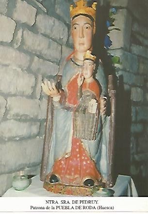 POSTAL 54473: Virgen de Pedruy. Puabla de Roda Huesca