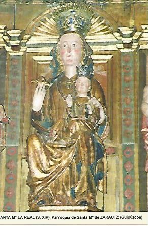 POSTAL 54480: Santa Maria la Real. Zarautz Guipuzcoa