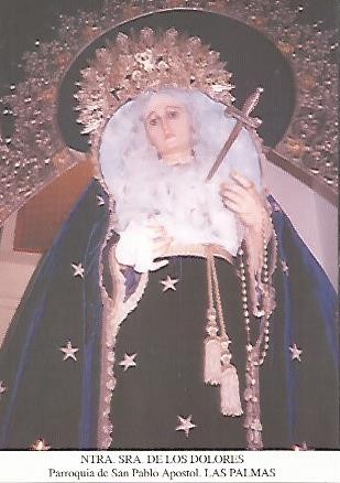 POSTAL 54482: Virgen de los Dolores. Las Palmas