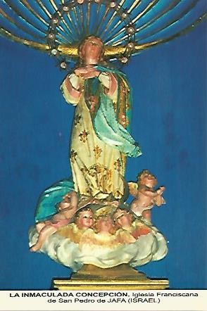 POSTAL 54504: Immaculada Concepcion. Jafa Israel