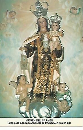 POSTAL 54508: Virgen del Carmen. Moncada Valencia