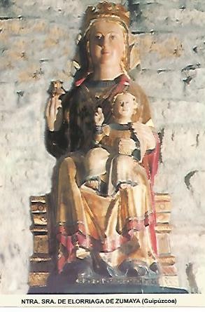 POSTAL 54522: Virgen de Elorriaga de Zumaya Guipuzcoa