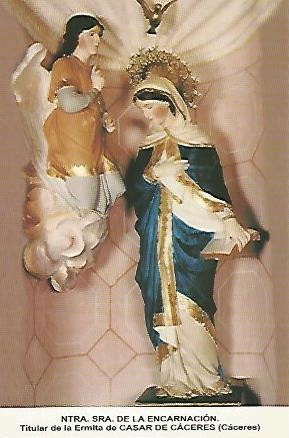 POSTAL 54529: Virgen de la Encarnacion. Casar de Caceres Caceres