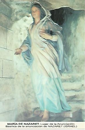 POSTAL 54536: Maria de Nazaret. Basilica de la Anunciacion en Nazaret Israel
