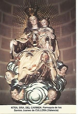 POSTAL 54543: Virgen del Carmen. Cullera Valencia
