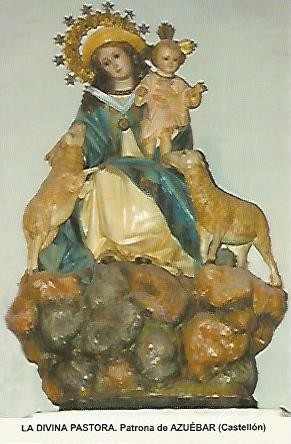 POSTAL 54544: La Divina Pastora. Azuebar Castellon