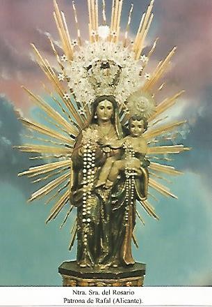 POSTAL 54545: Virgen del Rosario. Rafal Alicante