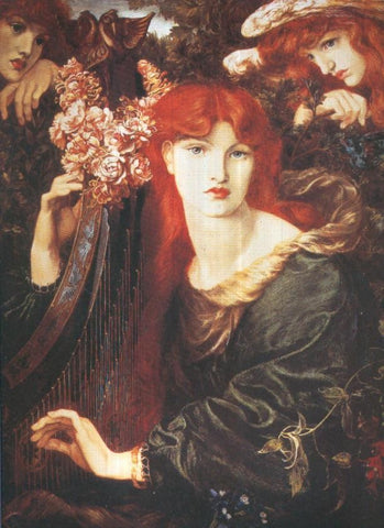Lamina numero 09: Dante Gabriel Rossetti: La Ghirlandata