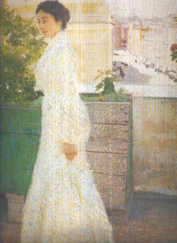 Lamina numero 13: Giacomo Balla: Retrato al aire libre