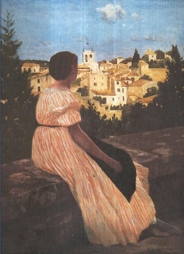Lamina numero 21: Frederic Bazille: El vestido rosa