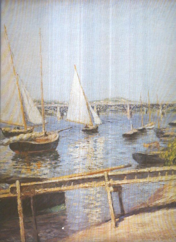 Lamina numero 29: Gustave Caillebotte: Veleros en Argenteuil