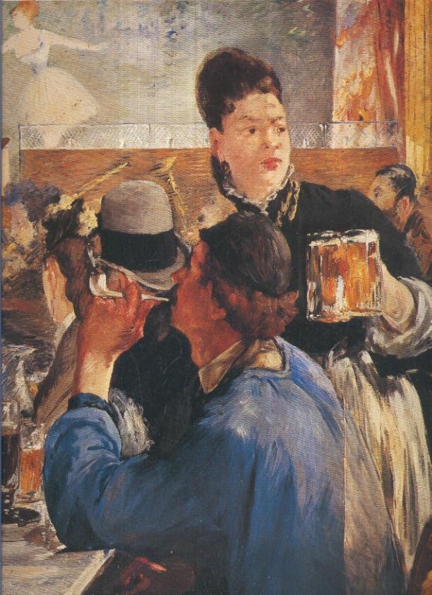 Lamina numero 32: Edouard Manet: La serveuse (la camarera)