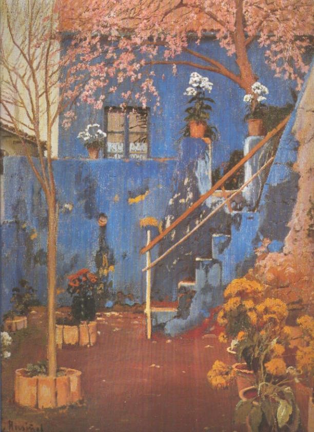 Lamina numero 33: Santiago Rusiñol: Patio azul de Sitges