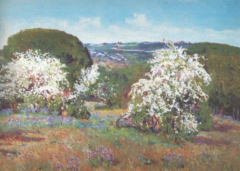 Lamina numero 44: Aureliano Beruete: Espinos en flor