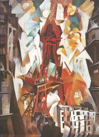 Lamina numero 57: Robert Delaunay: Campo de Marte. La Torre Eiffel Roja