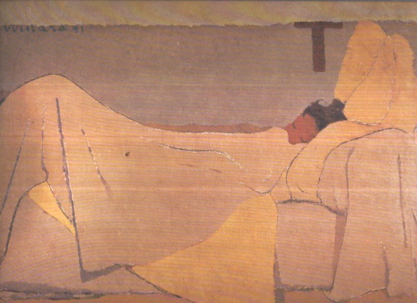 Lamina numero 60: Edouard Vuillard: au lit