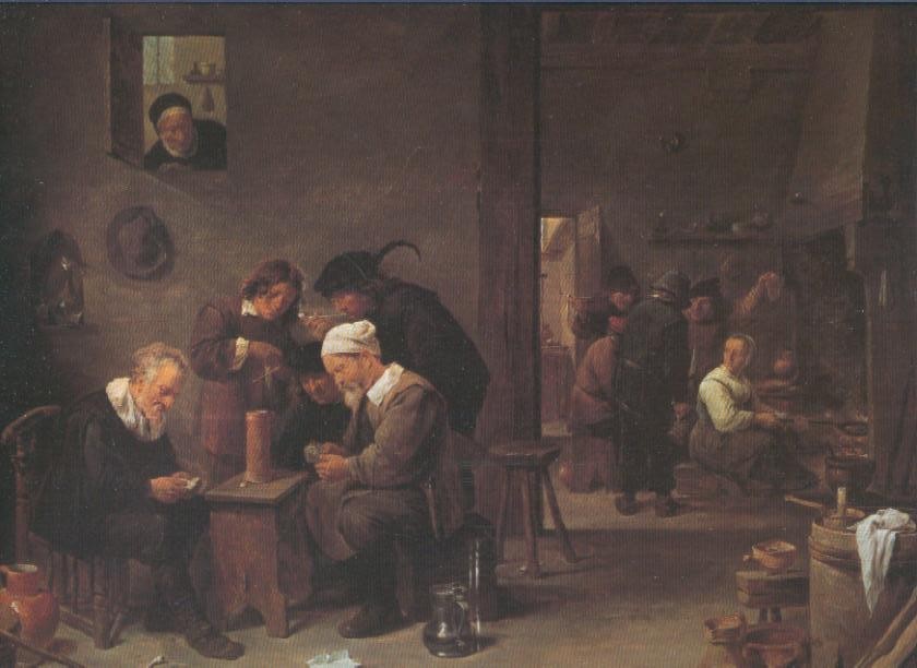 Lamina numero 70: David Teniers: Juego de cartas y fumadores