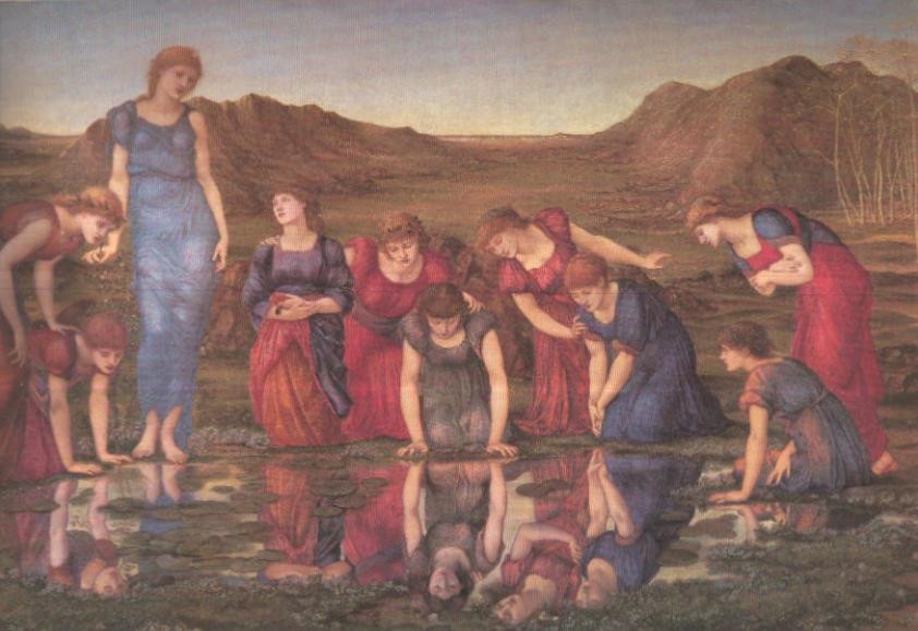 Lamina numero 71: Edward Burne Jones: El espejo de Venus