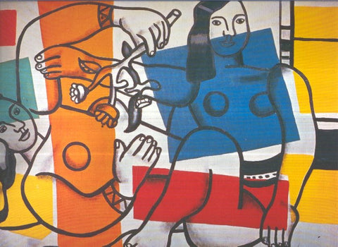 Lamina numero 75: Fernand Leger: Dos mujeres con flores