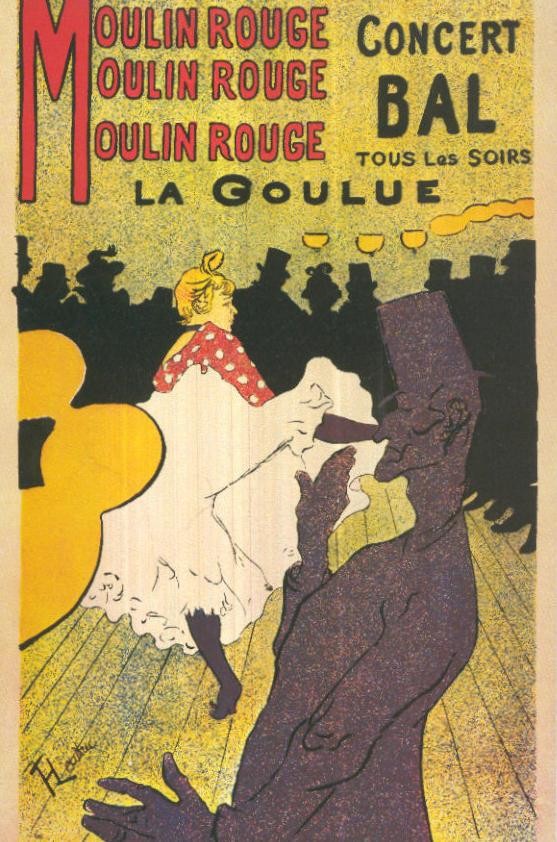 Lamina de Toulouse Lautrec: Moulin Rouge