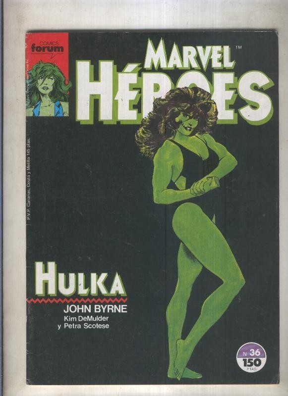 Marvel Heroes numero 36: Hulka (numerado 1 en trasera)