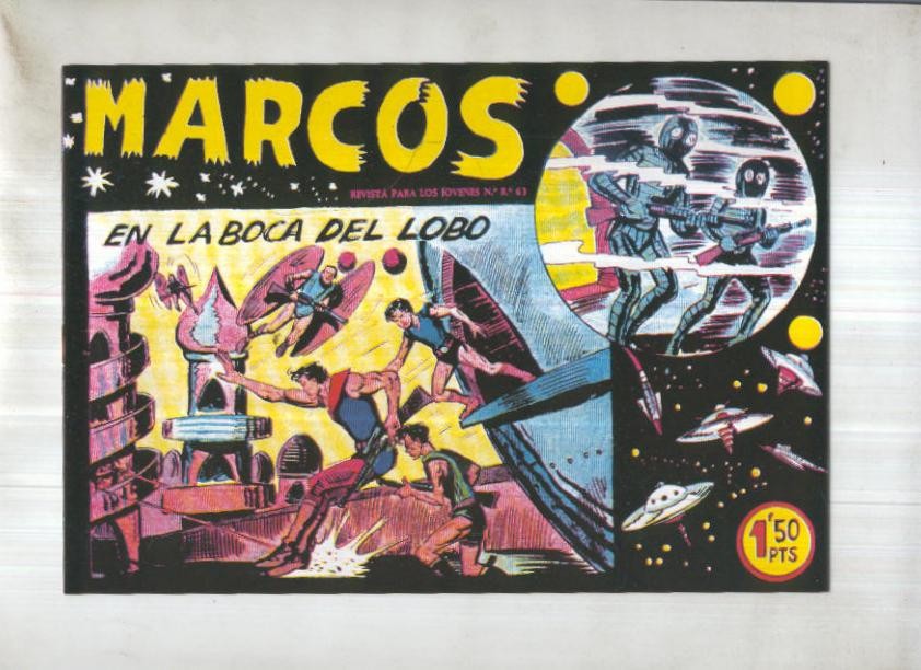 Facsimil: Marcos de Manuel Gago numero 12: En la boca del lobo