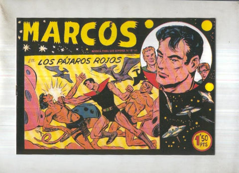 Facsimil: Marcos de Manuel Gago numero 23: Los pajaros rojos