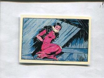 Facsimil: Cromo El Guerrero del Antifaz serie 3: La Marquesita de Peñarrosa numero 18