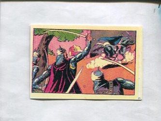 Facsimil: Cromo El Guerrero del Antifaz serie 3: La Marquesita de Peñarrosa numero 34