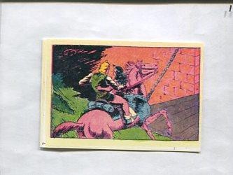 Facsimil: Cromo El Guerrero del Antifaz serie 3: La Marquesita de Peñarrosa numero 35