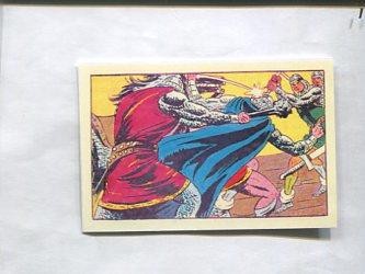 Facsimil: Cromo El Guerrero del Antifaz serie 3: La Marquesita de Peñarrosa numero 43