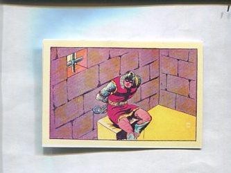 Facsimil: Cromo El Guerrero del Antifaz serie 3: La Marquesita de Peñarrosa numero 44