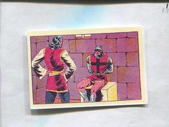 Facsimil: Cromo El Guerrero del Antifaz serie 3: La Marquesita de Peñarrosa numero 45