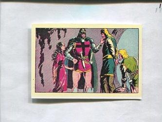 Facsimil: Cromo El Guerrero del Antifaz serie 3: La Marquesita de Peñarrosa numero 53