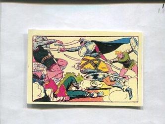 Facsimil: Cromo El Guerrero del Antifaz serie 3: La Marquesita de Peñarrosa numero 58