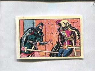 Facsimil: Cromo El Guerrero del Antifaz serie 3: La Marquesita de Peñarrosa numero 65