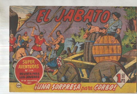 Bruguera: El Jabato numero 104: Una sorpresa para Gorbo