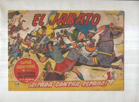 Bruguera: El Jabato numero 133: Espada contra espada