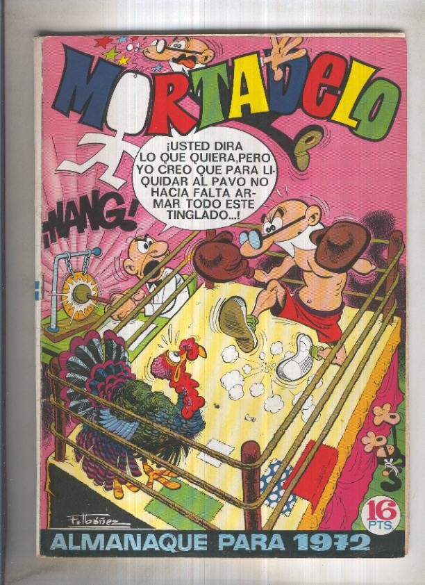 Mortadelo almanaque para 1972