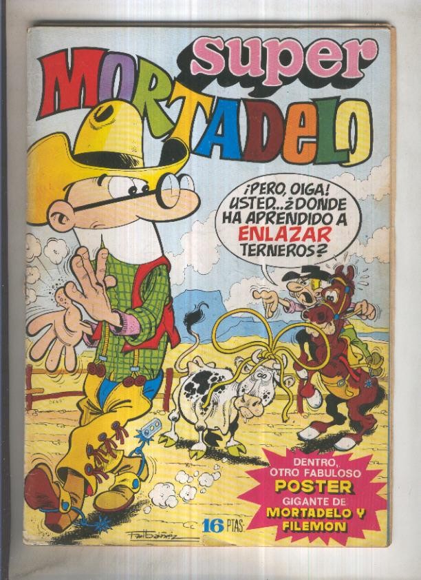 Super Mortadelo numero 003 (conserva los billetes mortadelo) (numerado 1 en trasera)
