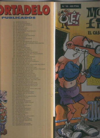 Ole numero 035: Mortadelo y Filemon; El caso del señor probeta (numerado 3 en interior trasera)