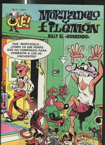 Ole numero 037: Mortadelo y Filemon :Billy el horrendo (numerado 6 en interior trasera)