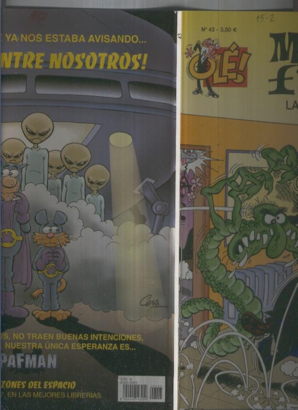 Ole numero 043: Mortadelo y Filemon : Las tacillas volantes (numerado 3 en interior trasera(