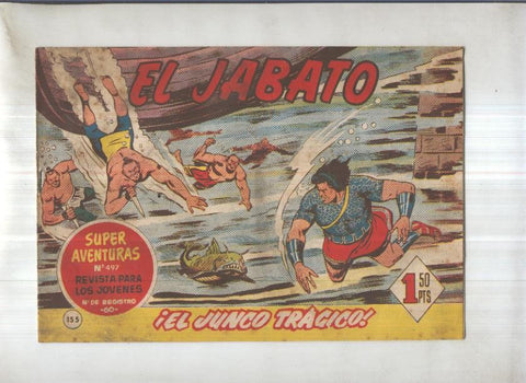 Bruguera: El Jabato numero 155: El junco tragico