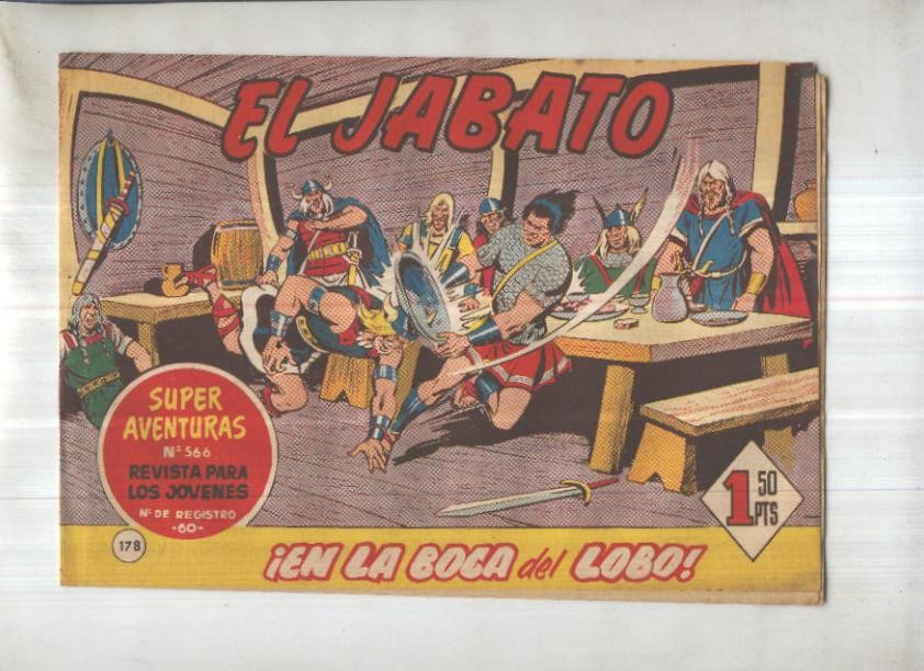 Bruguera: El Jabato numero 178: En la boca del lobo