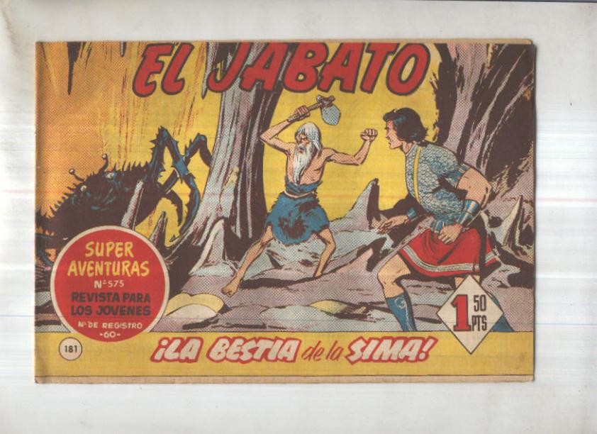 Bruguera: El Jabato numero 181: La bestia de la sima